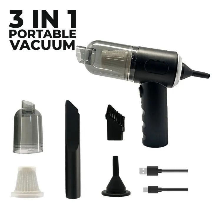 3-in-1 Portable Wireless Vacuum Cleaner
